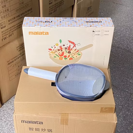 New Intermediate Color Pot 1.5L Capacity 18cm Multifunctional Boiling Pot Speed Control Electric Hot Pot Electric Fry Pan