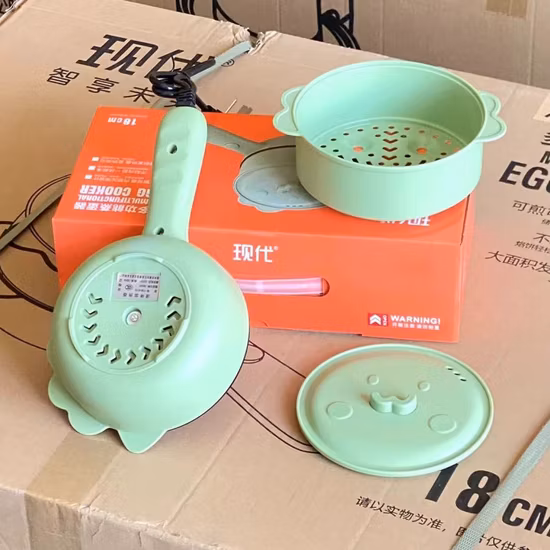 New Intermediate Color Pot 1.5L Capacity 18cm Multifunctional Boiling Pot Speed Control Electric Hot Pot Electric Fry Pan