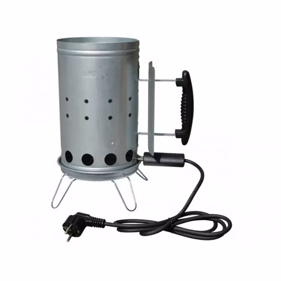 屋外バーベキュー用のホット販売亜鉛メッキ鋼電気木炭スターター煙突バーナー